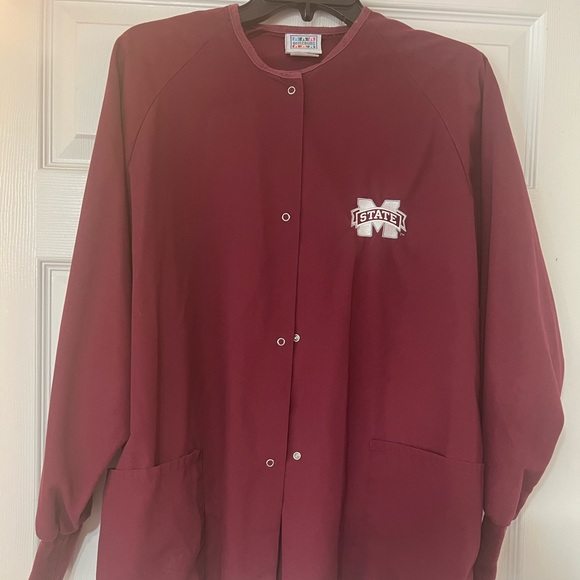 Mississippi State-Gelscrubs Adult Unisex Labcoat - Picture 1 of 5
